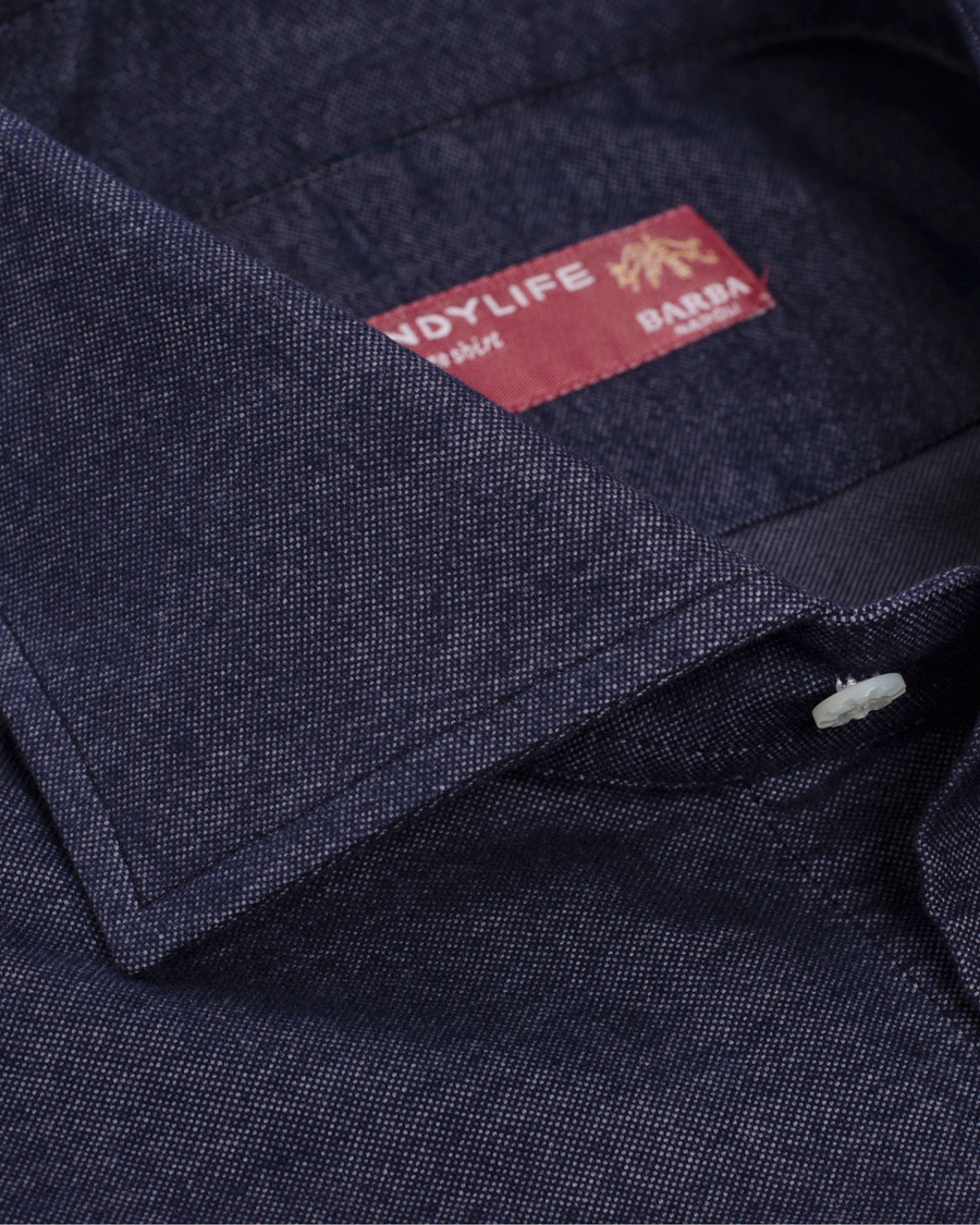 Homme | Chemises | Barba Napoli | Dandylife Slim Fit Shirt Casual Blue