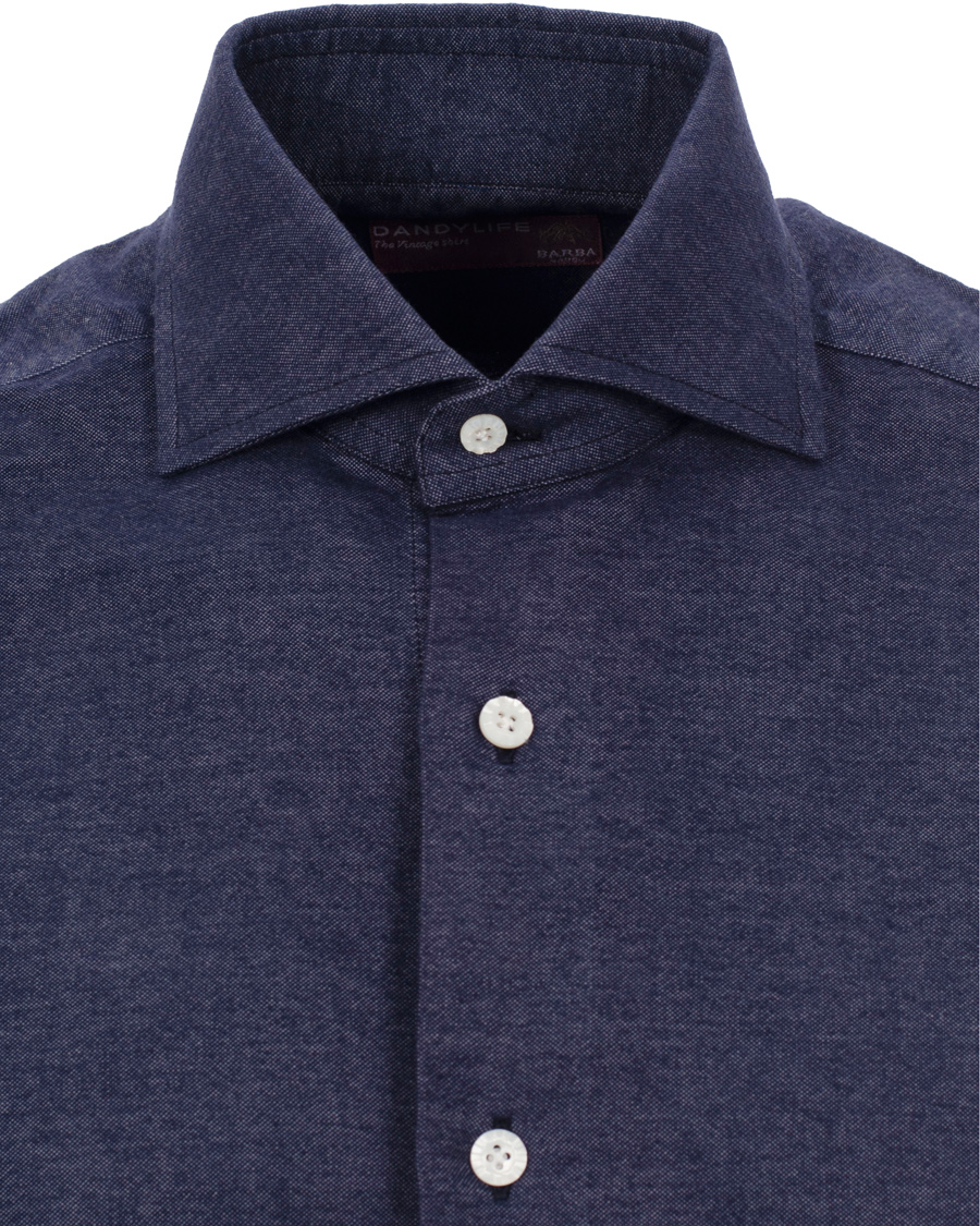 Homme | Chemises | Barba Napoli | Dandylife Slim Fit Shirt Casual Blue