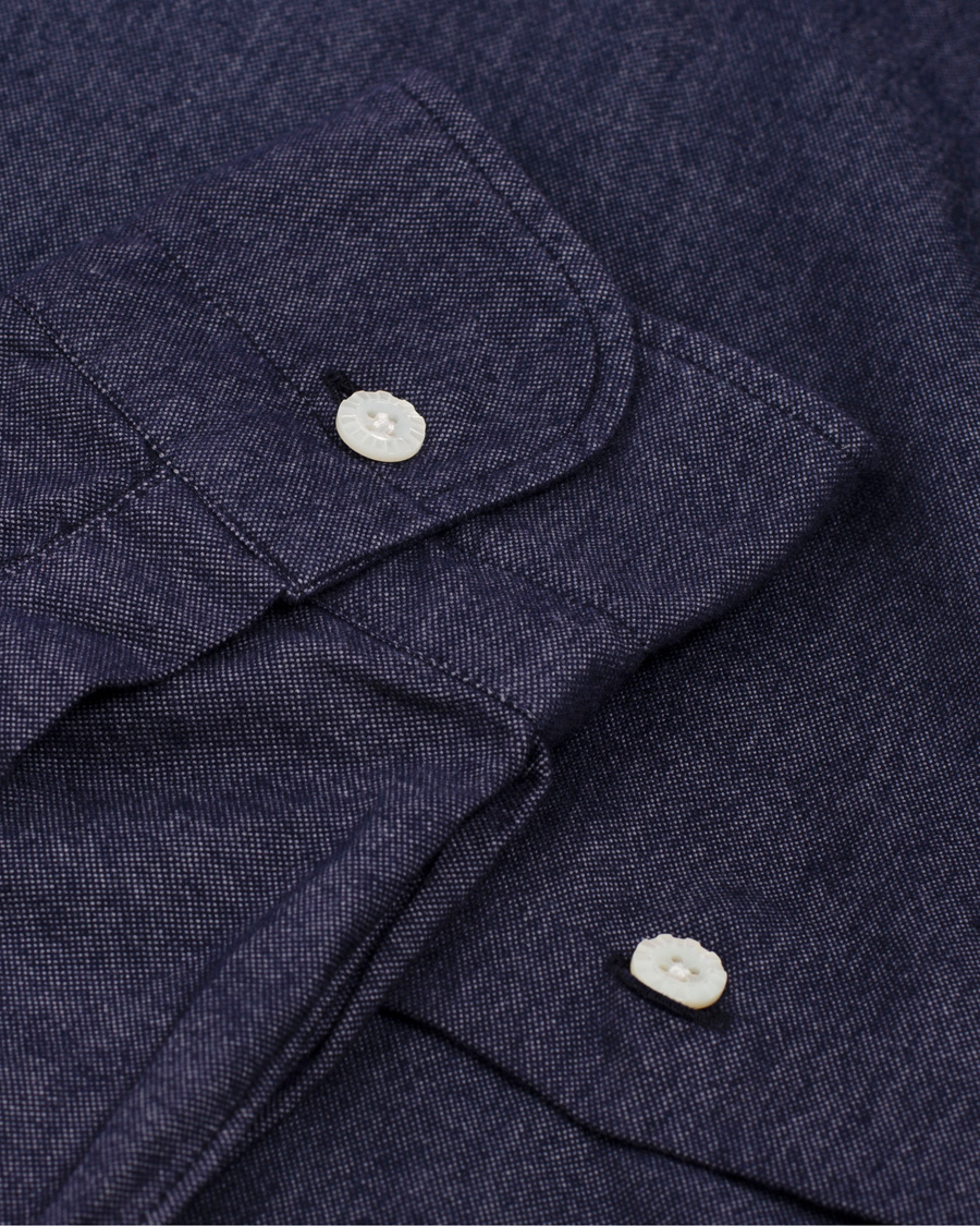 Homme | Chemises | Barba Napoli | Dandylife Slim Fit Shirt Casual Blue