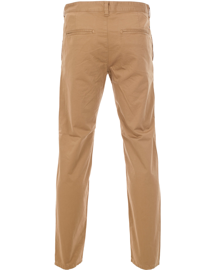 Homme | Pantalons | Boomerang | Steve Satin Cotton Chinos Teak Brown