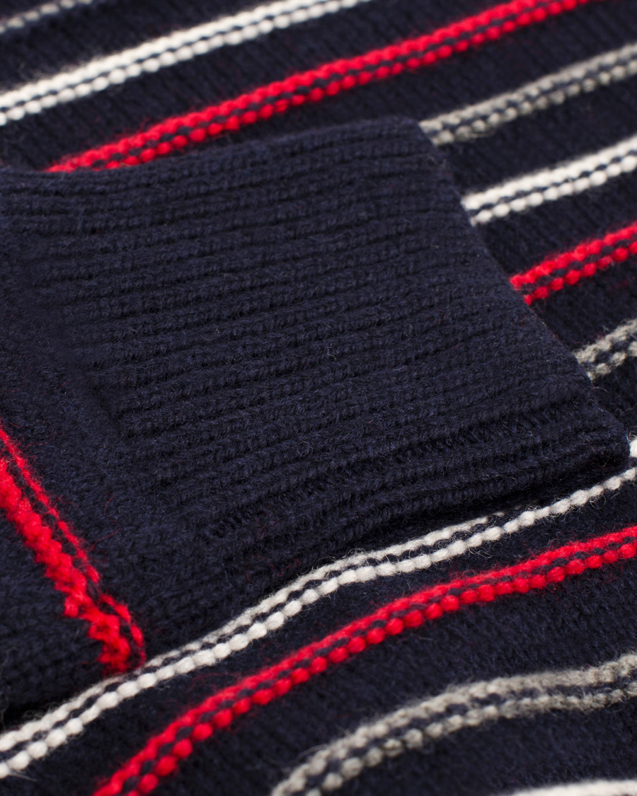 Homme | Pulls Et Tricots | Boomerang | Bo Structure Stripe Sweater Navy