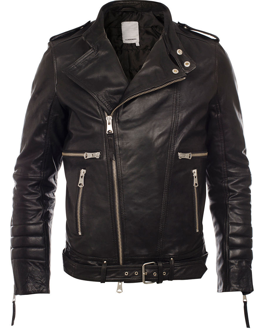 Homme | Manteaux Et Vestes | J.Lindeberg | Tyrone Sleek Leather Jacket Black