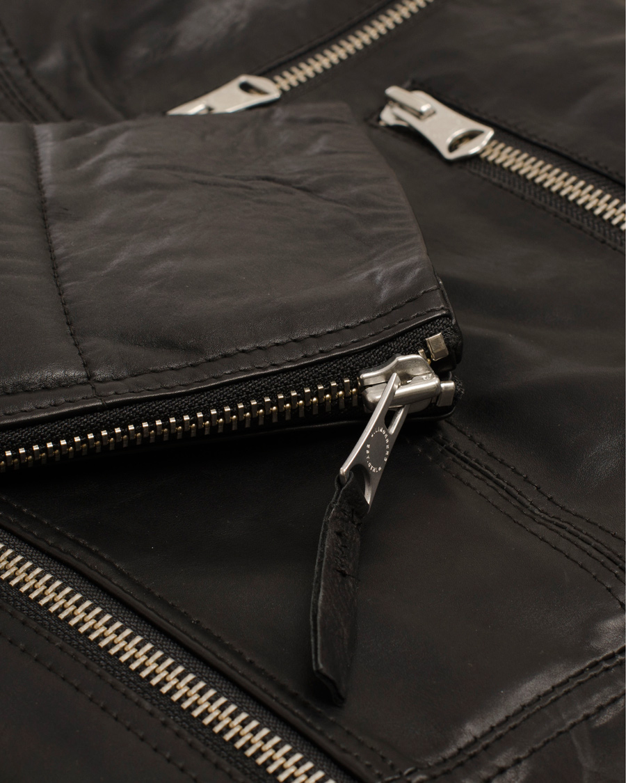 Homme | Manteaux Et Vestes | J.Lindeberg | Tyrone Sleek Leather Jacket Black