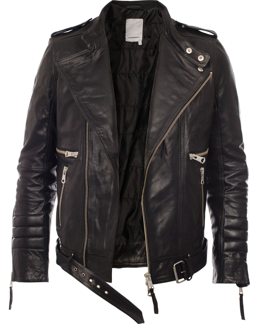 Homme | Manteaux Et Vestes | J.Lindeberg | Tyrone Sleek Leather Jacket Black