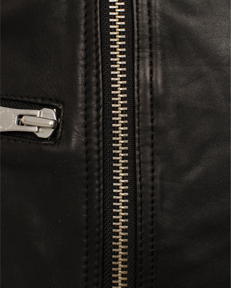 Homme | Manteaux Et Vestes | J.Lindeberg | Tyrone Sleek Leather Jacket Black