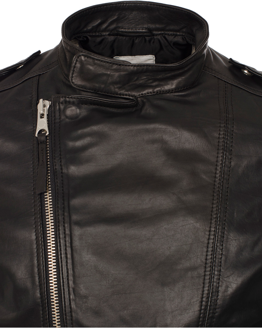 Homme | Manteaux Et Vestes | J.Lindeberg | Tyrone Sleek Leather Jacket Black