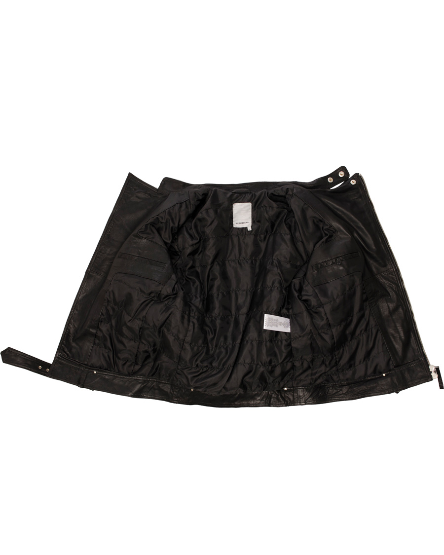 Homme | Manteaux Et Vestes | J.Lindeberg | Tyrone Sleek Leather Jacket Black