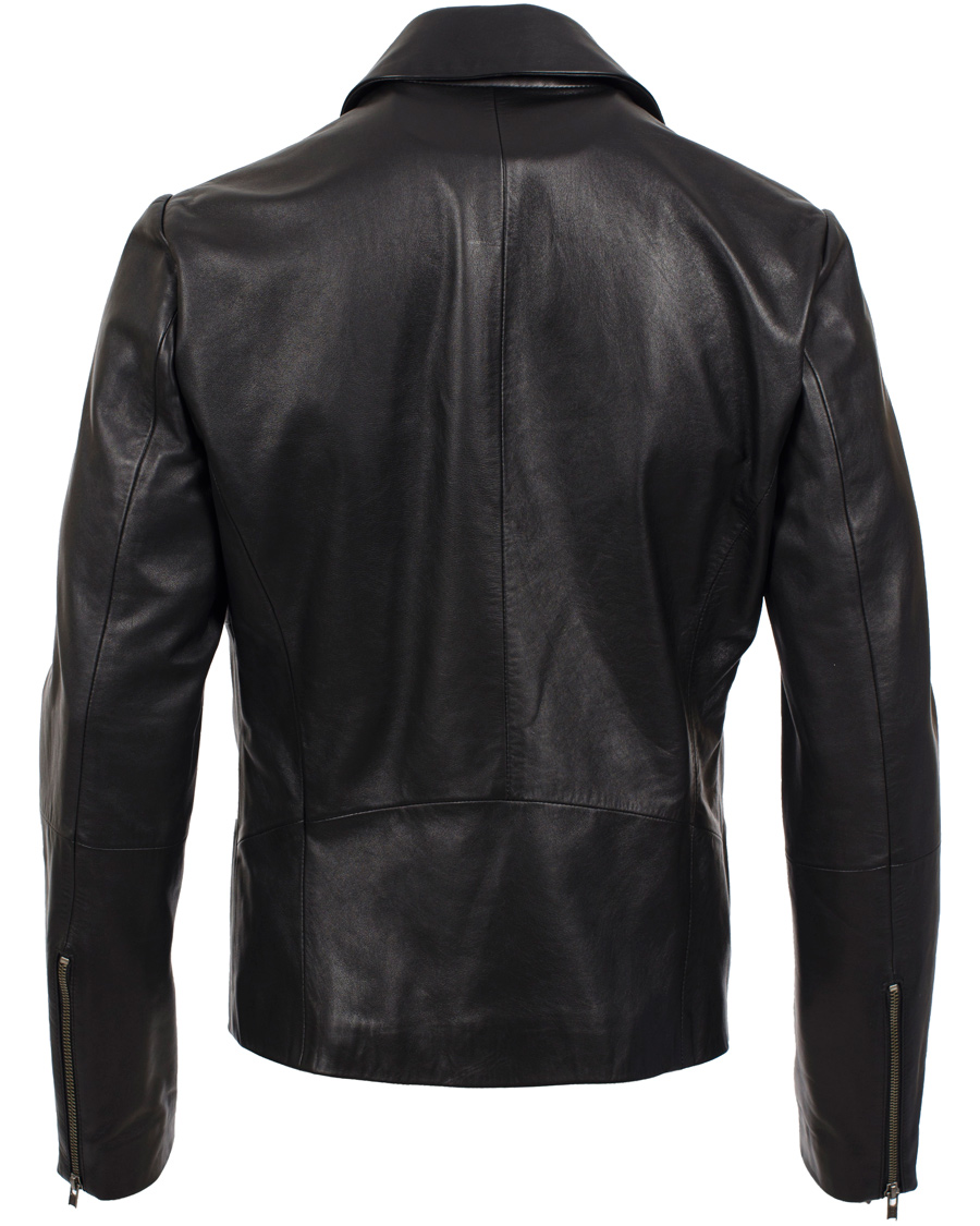 Homme | Manteaux Et Vestes | Filippa K | Robert Leather Biker Jacket Black