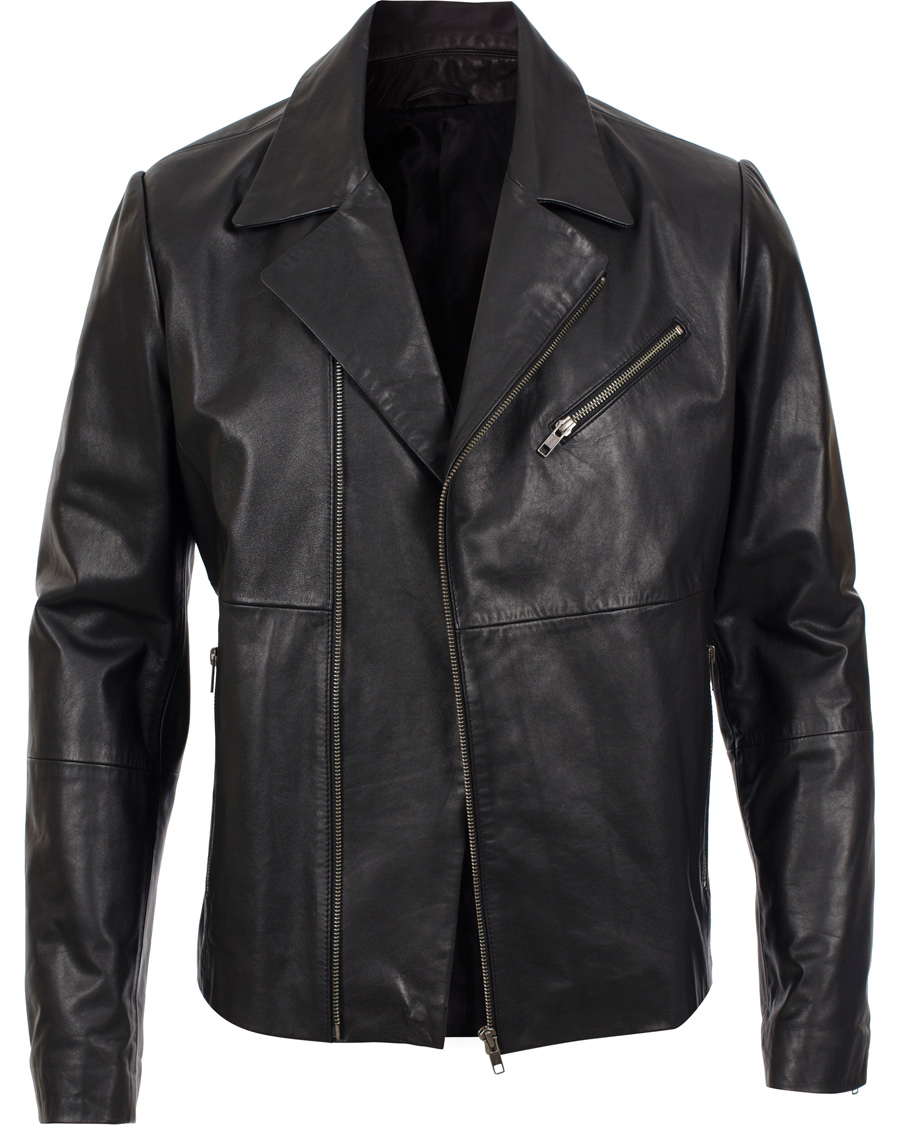 Homme | Manteaux Et Vestes | Filippa K | Robert Leather Biker Jacket Black
