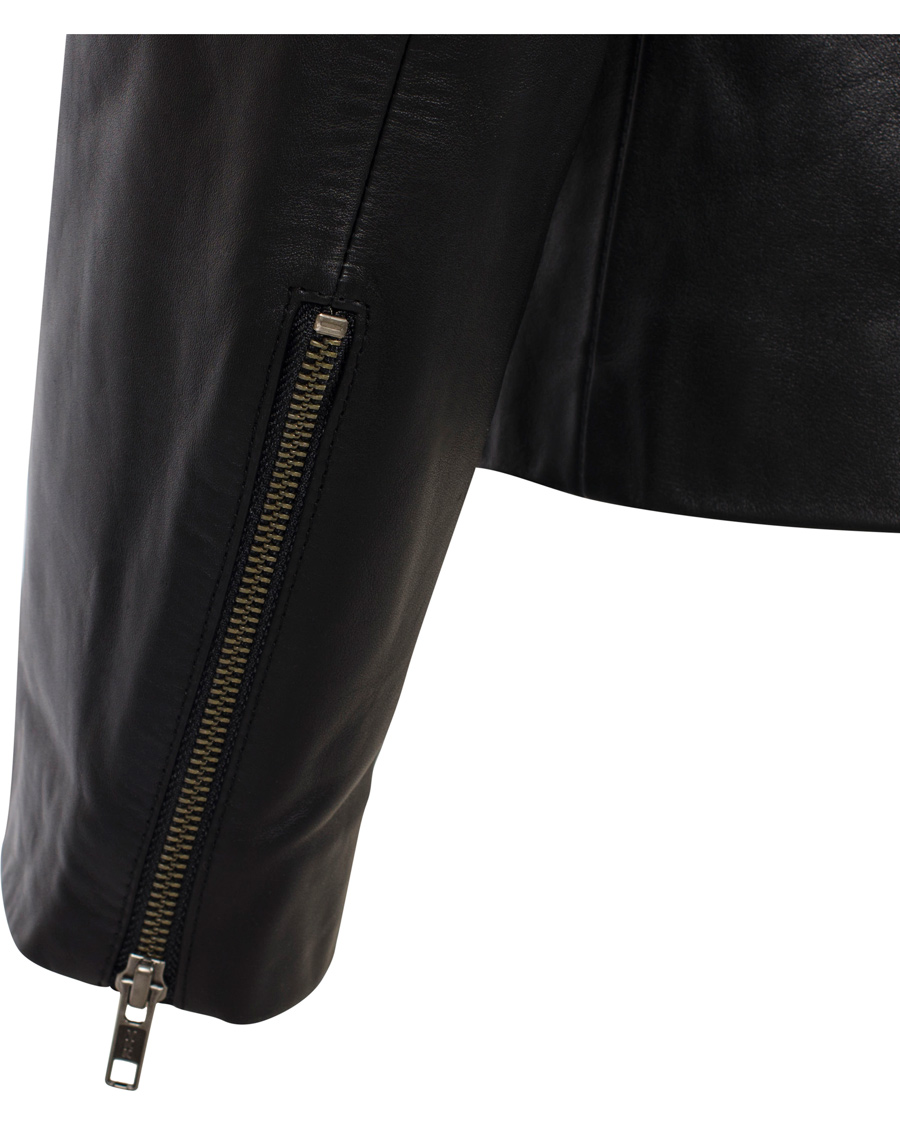 Homme | Manteaux Et Vestes | Filippa K | Robert Leather Biker Jacket Black