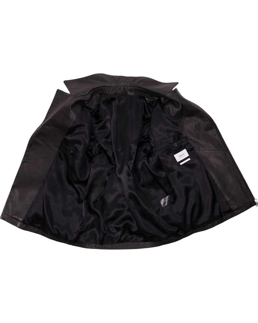 Homme | Manteaux Et Vestes | Filippa K | Robert Leather Biker Jacket Black