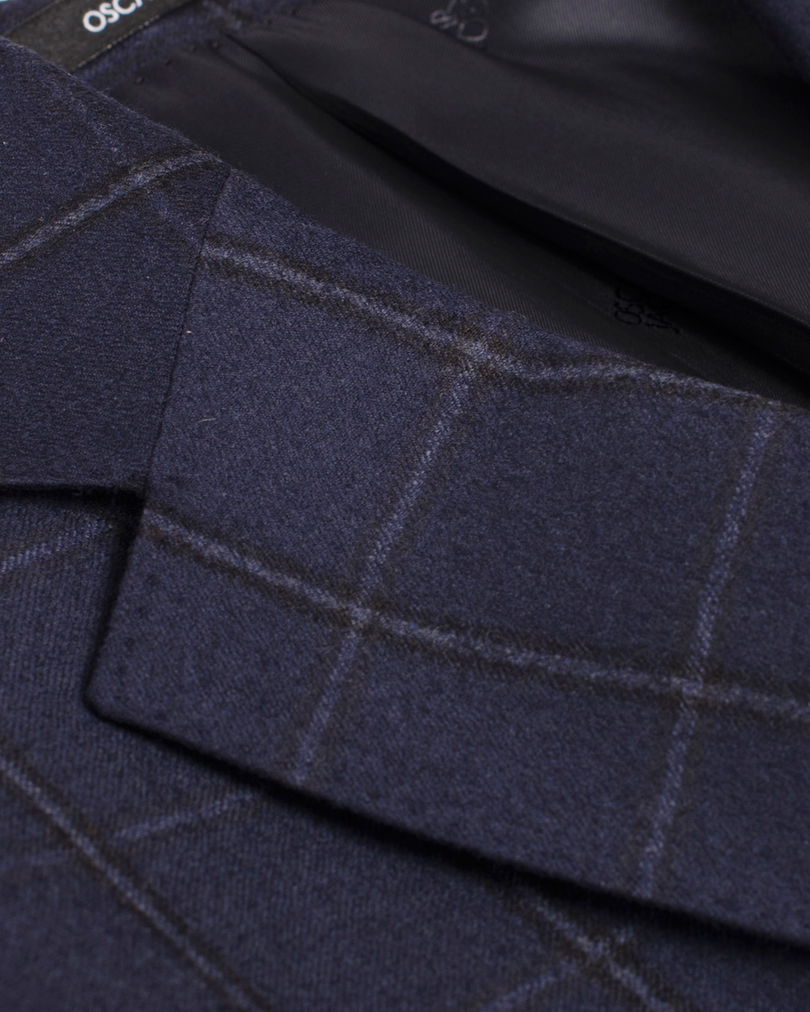 Homme | Costumes | Oscar Jacobson | Edmund Window Pane Suit Navy