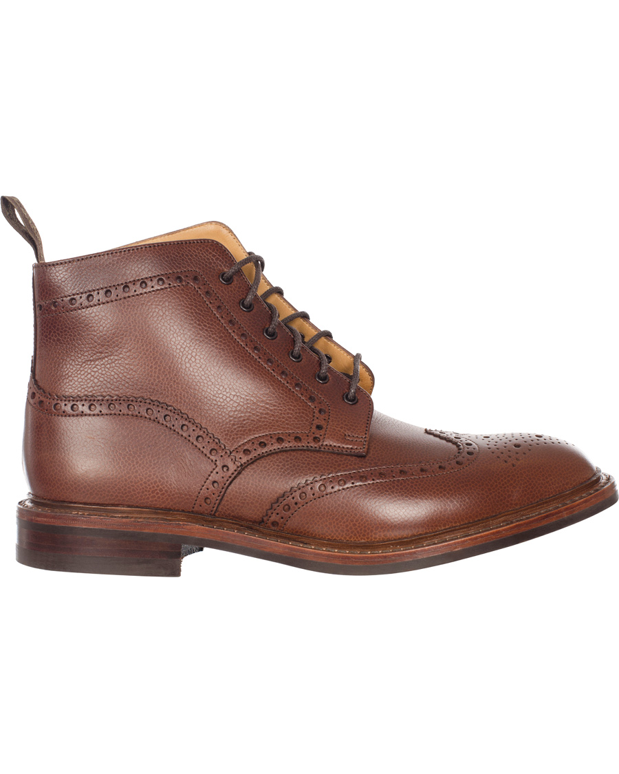 Homme | Loake 1880 Fairdford Brogue Boot Dark Brown Grain Calf | Loake 1880 | Fairdford Brogue Boot Dark Brown Grain Calf