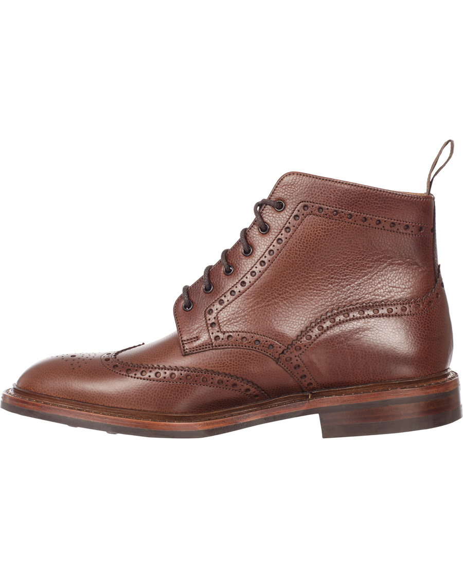 Homme | Loake 1880 Fairdford Brogue Boot Dark Brown Grain Calf | Loake 1880 | Fairdford Brogue Boot Dark Brown Grain Calf