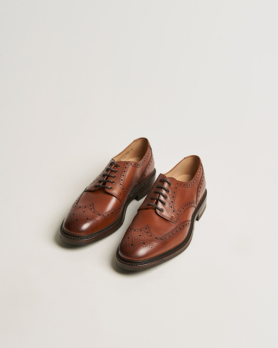 Homme | Richelieus | Loake 1880 | Chester Brogue Mahogany Burnished Calf
