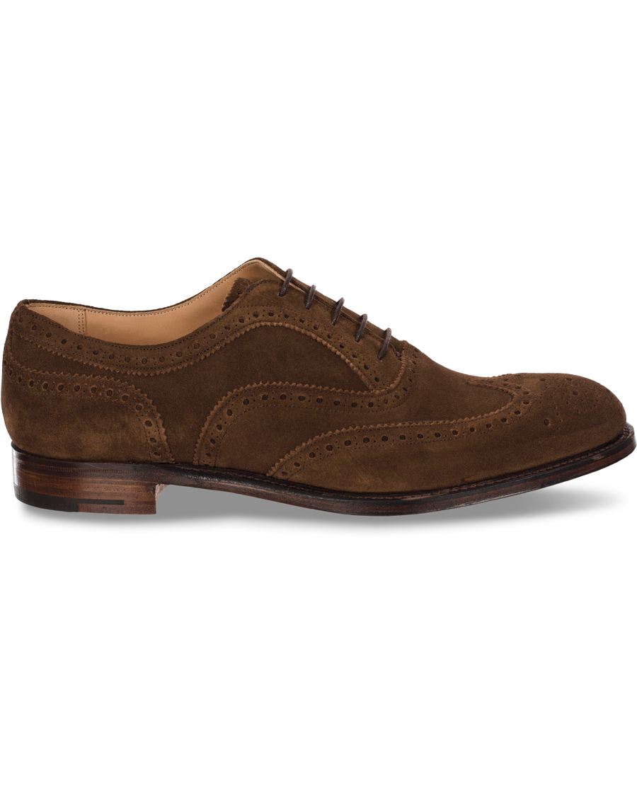 Homme | Cheaney Arthur III Brogue Brown Plough Suede | Cheaney | Arthur III Brogue Brown Plough Suede