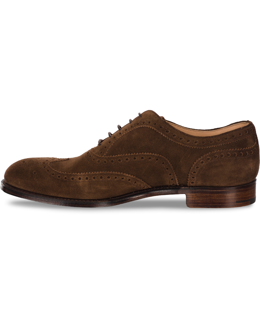 Homme | Cheaney Arthur III Brogue Brown Plough Suede | Cheaney | Arthur III Brogue Brown Plough Suede
