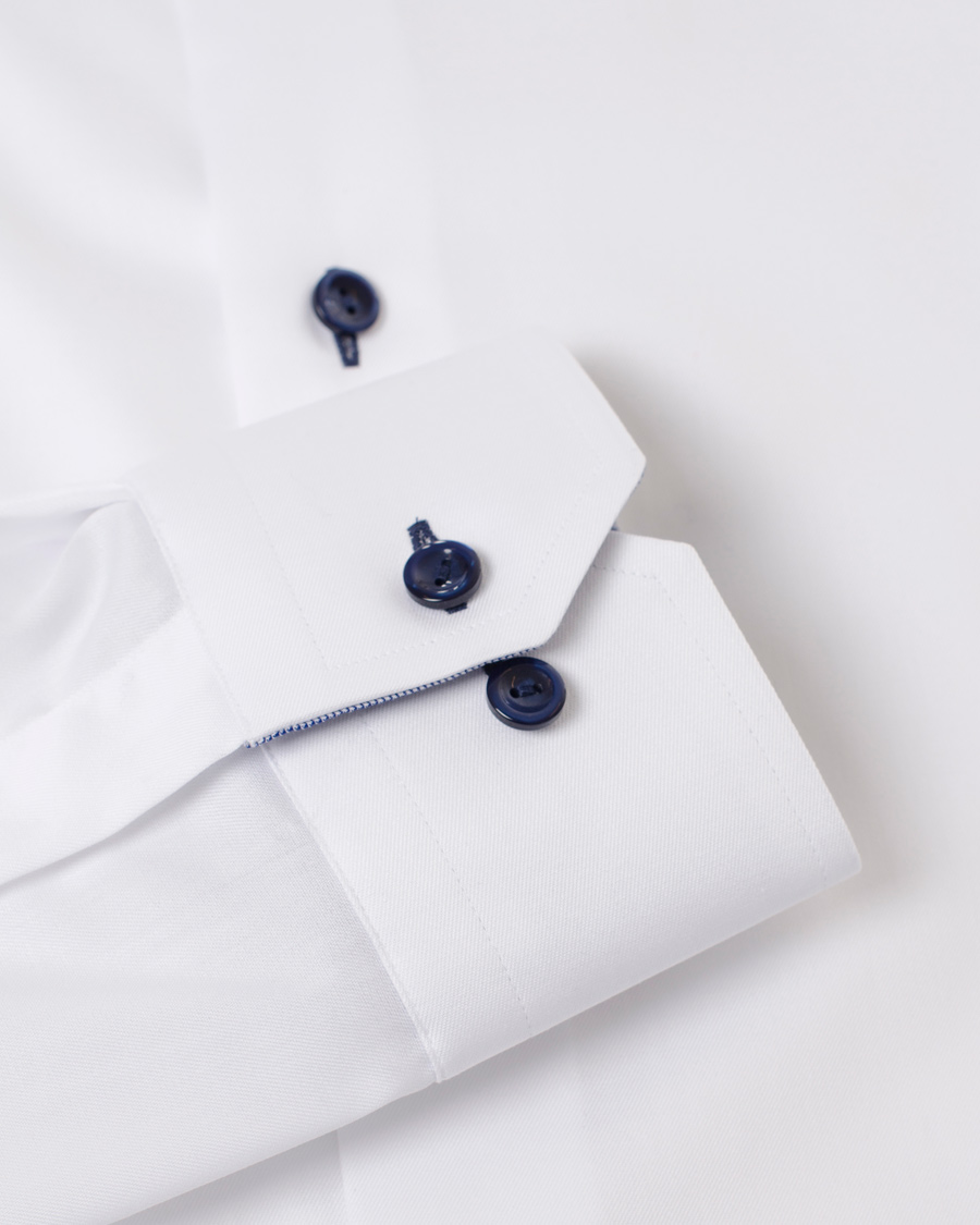 Homme | Chemises | Eton | Slim Fit Holiday Shirt Red Ribbon White