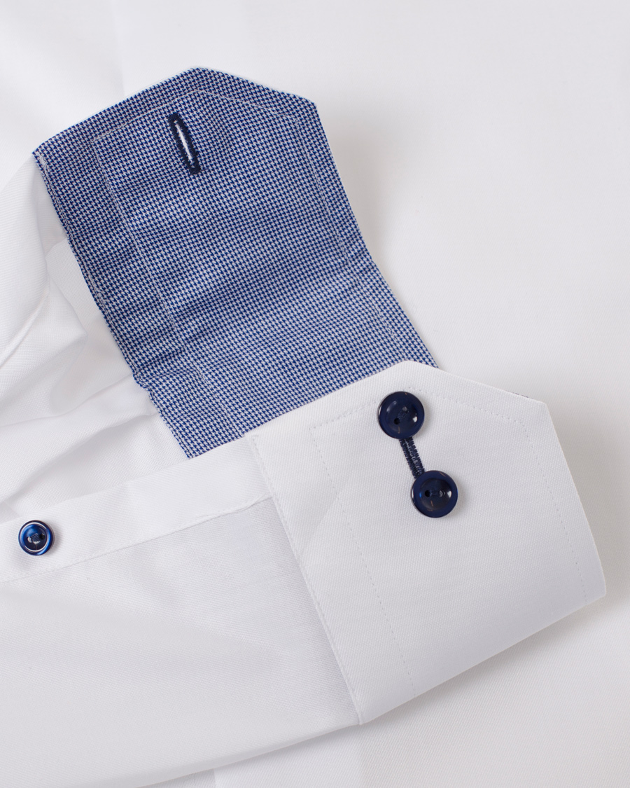 Homme | Chemises | Eton | Slim Fit Holiday Shirt Red Ribbon White