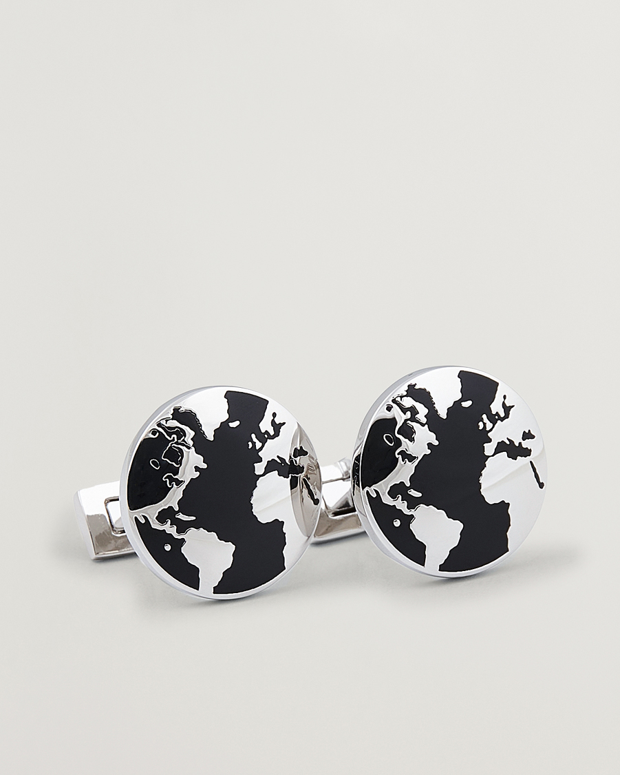 Homme | Skultuna Cuff Links World Traveler Black | Skultuna | Cuff Links World Traveler Black