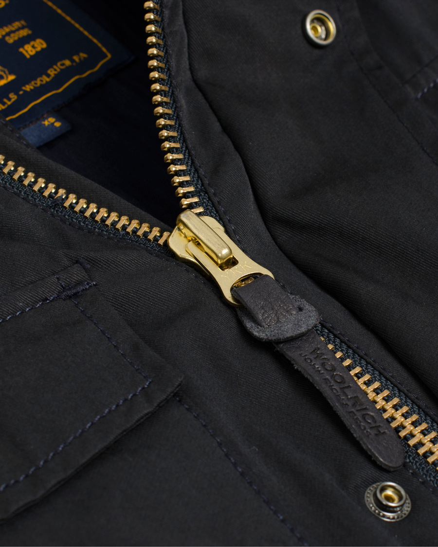 Homme | Manteaux Et Vestes | Woolrich | Premium Twill Field Jacket Classic Navy