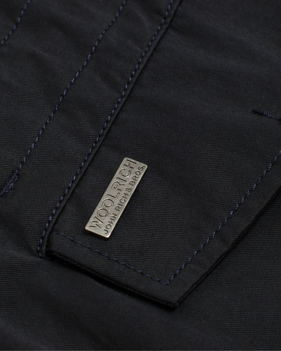 Homme | Manteaux Et Vestes | Woolrich | Premium Twill Field Jacket Classic Navy