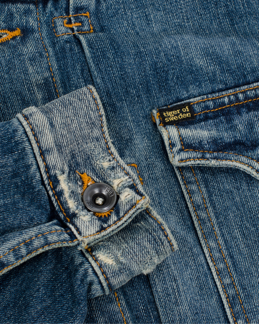 Homme | Manteaux Et Vestes | Tiger of Sweden Jeans | Gecko Jeans Jacket Laundry Blue