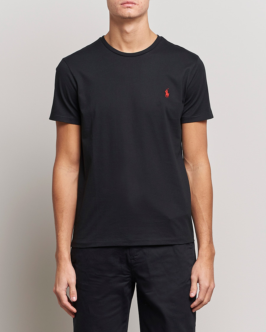 Homme | T-Shirts Noirs | Polo Ralph Lauren | Custom Slim Fit Tee RL Black