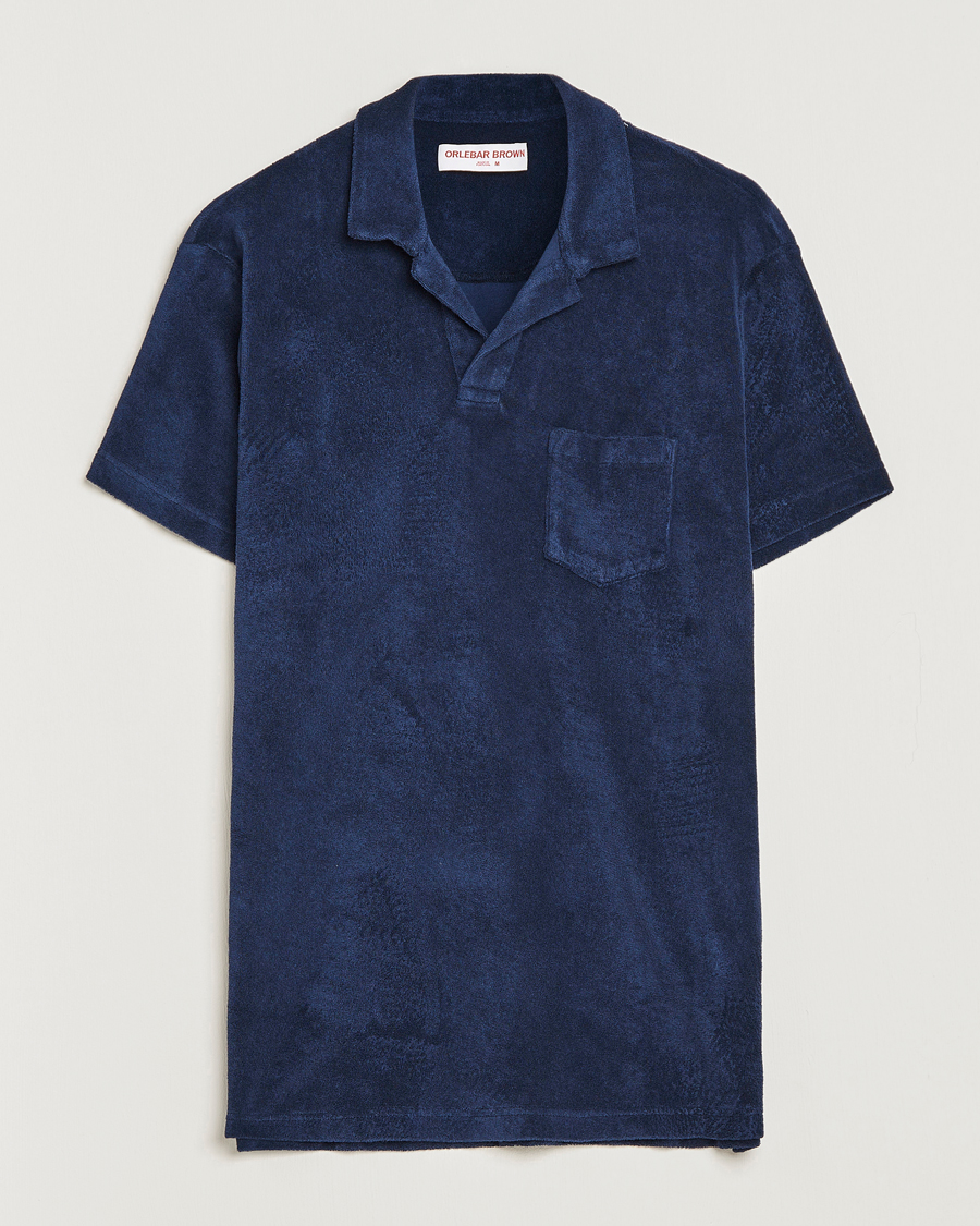 Homme | Polos | Orlebar Brown | Terry Polo Navy
