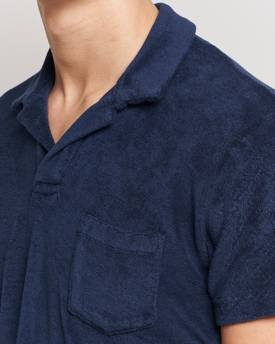 Homme | Polos | Orlebar Brown | Terry Polo Navy