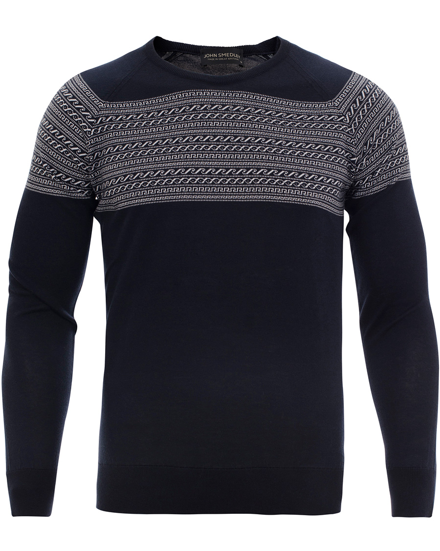 Homme | Pulls Et Tricots | John Smedley | Alnwick Slim Fit Cotton Pullover Navy/White