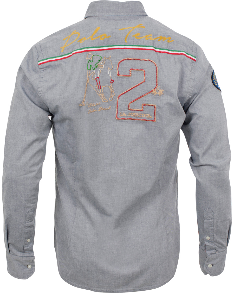 Homme | Chemises | La Martina | Maserati Oxford Shirt Navy