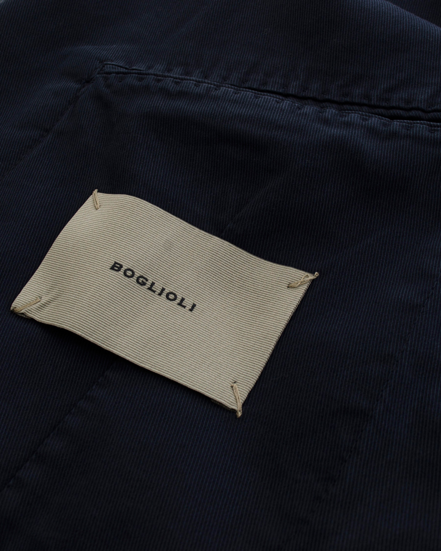Homme | Blazers | Boglioli | Coat Cotton Blazer Navy
