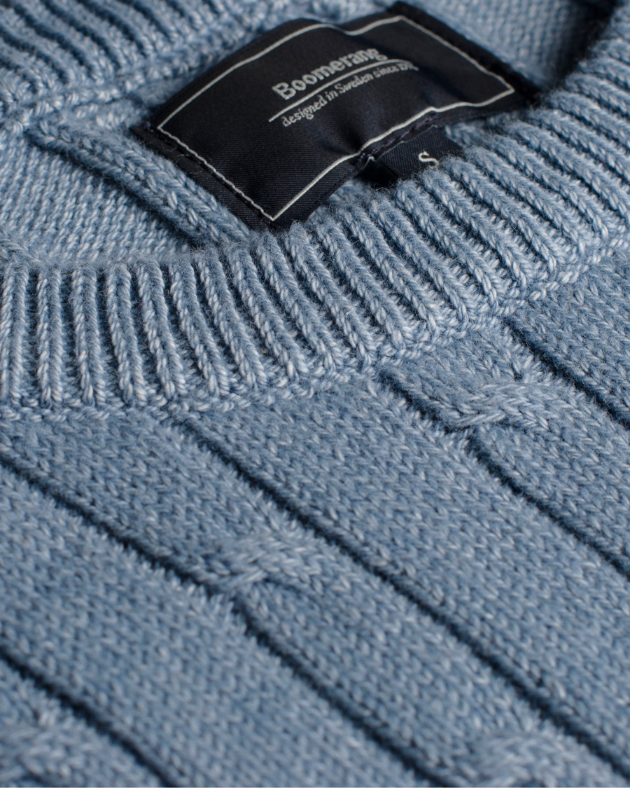 Homme | Pulls Et Tricots | Boomerang | Lund Cable Knit Aura Blue