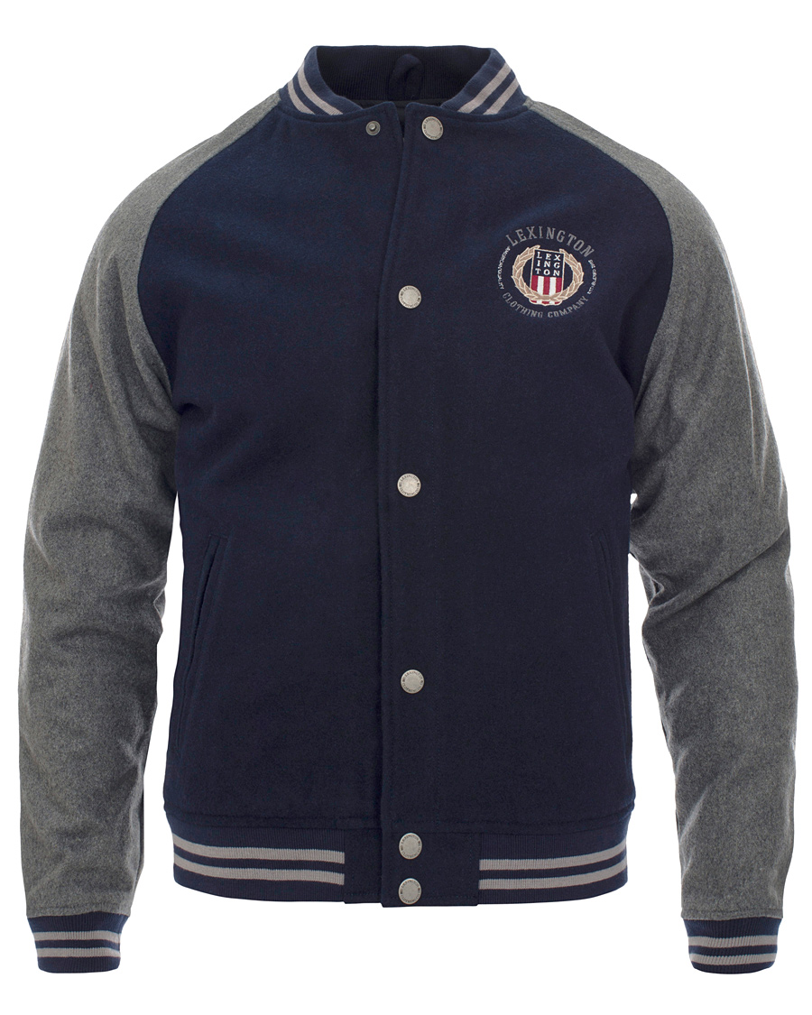 Homme | Manteaux Et Vestes | Lexington | Quincy Baseball Jacket Deepest Blue