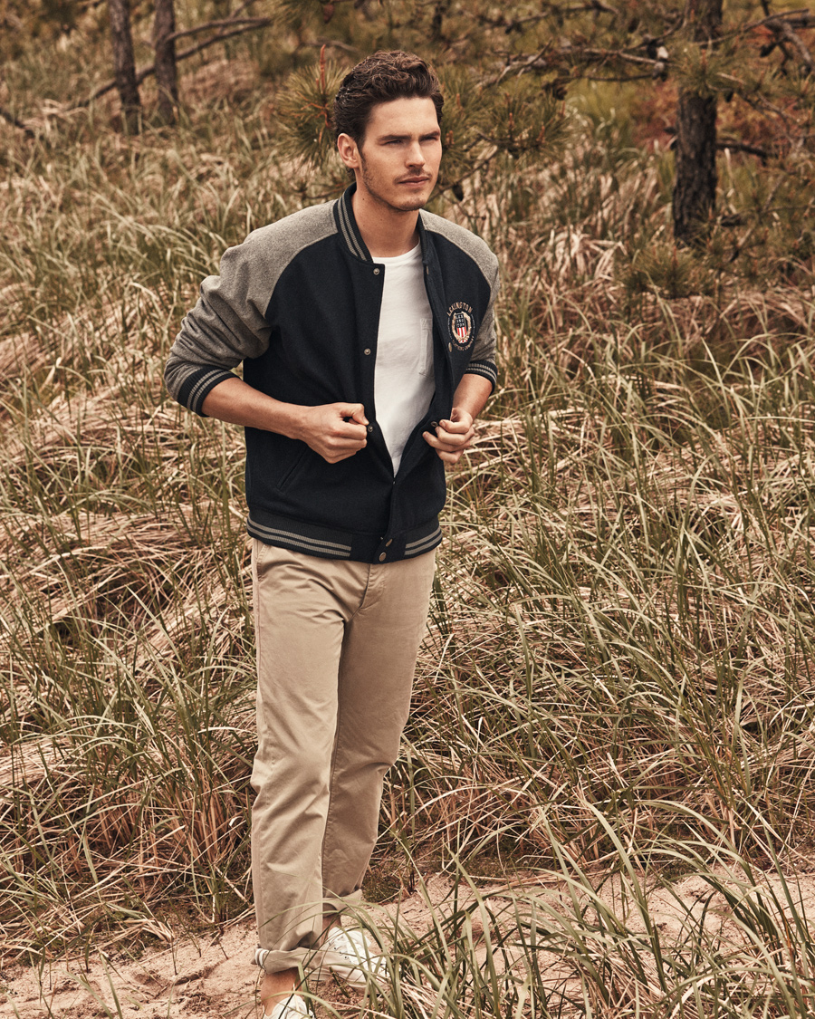 Homme | Manteaux Et Vestes | Lexington | Quincy Baseball Jacket Deepest Blue