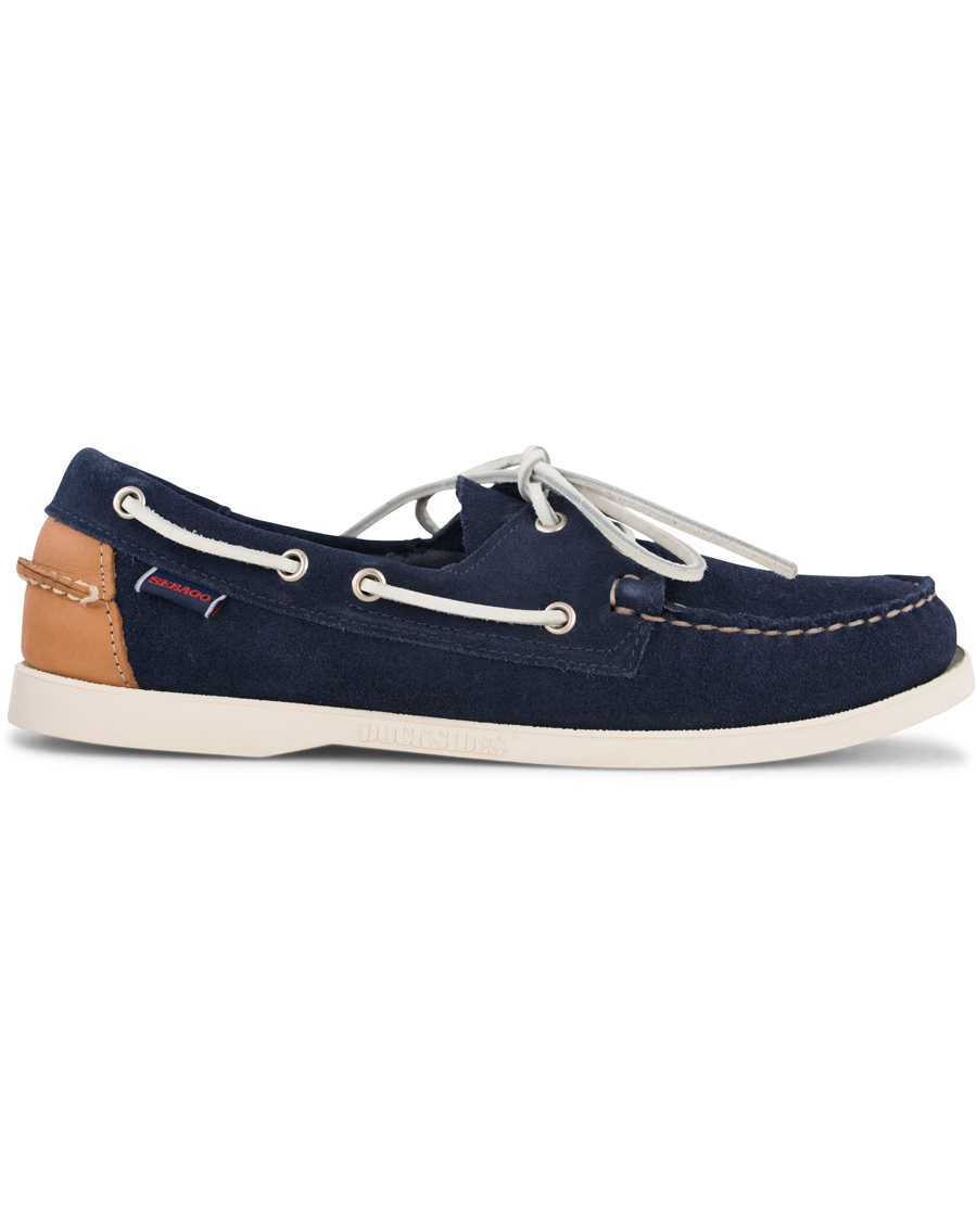 Homme | Sebago Spinnaker Navy Suede/Tan Leather | Sebago | Spinnaker Navy Suede/Tan Leather
