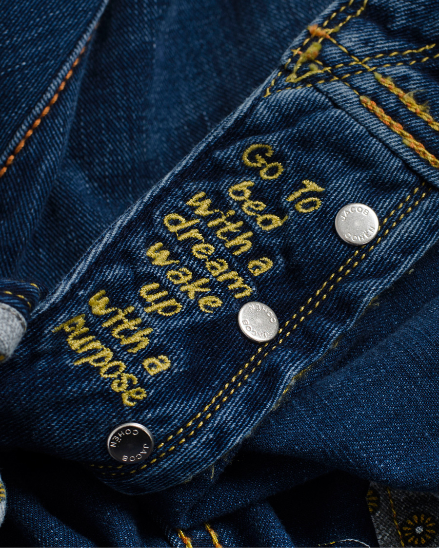Homme | Jeans | Jacob Cohën | 622 Luxury Edition Jeans Mid Blue/Red Label