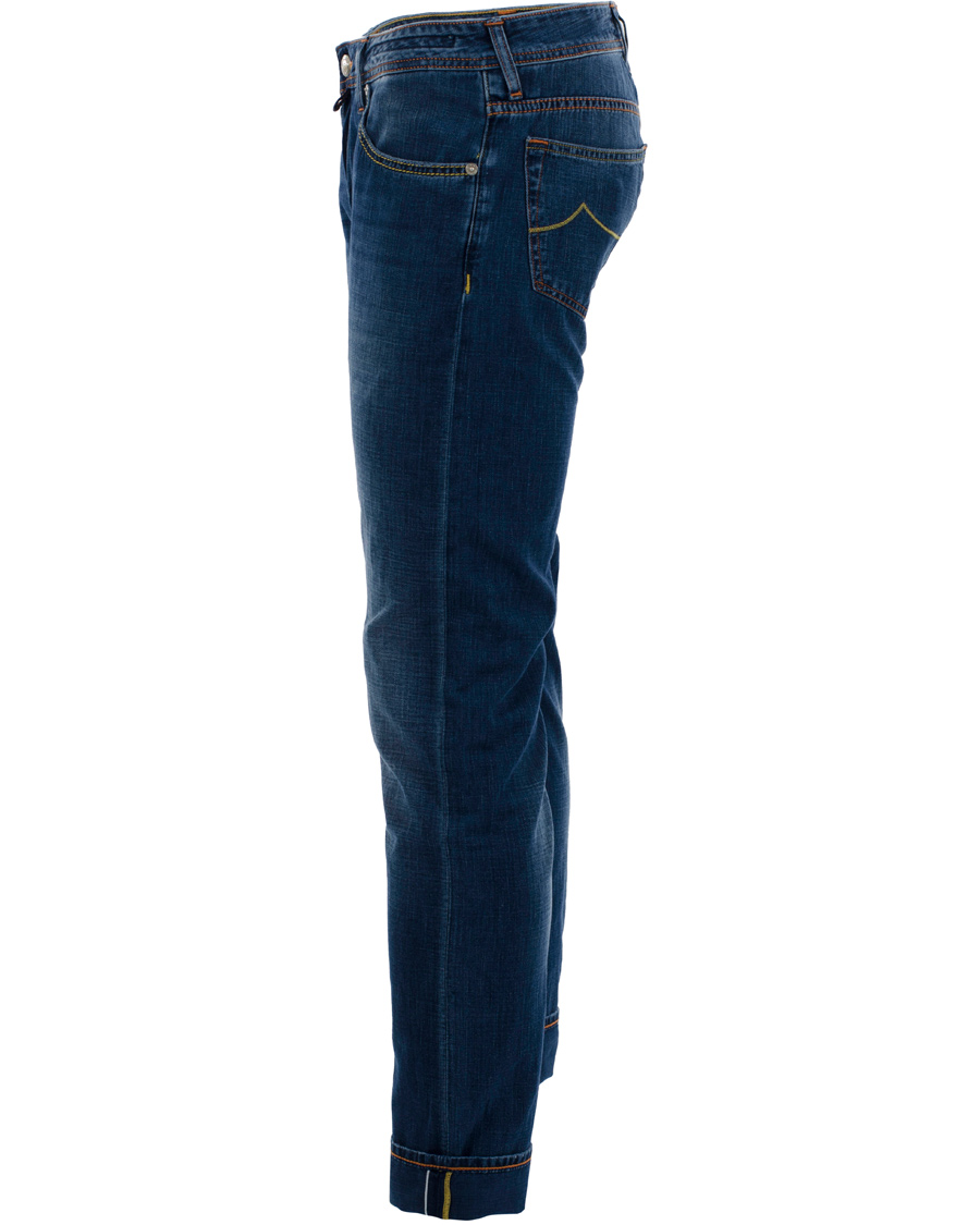 Homme | Jeans | Jacob Cohën | 622 Luxury Edition Jeans Mid Blue/Red Label