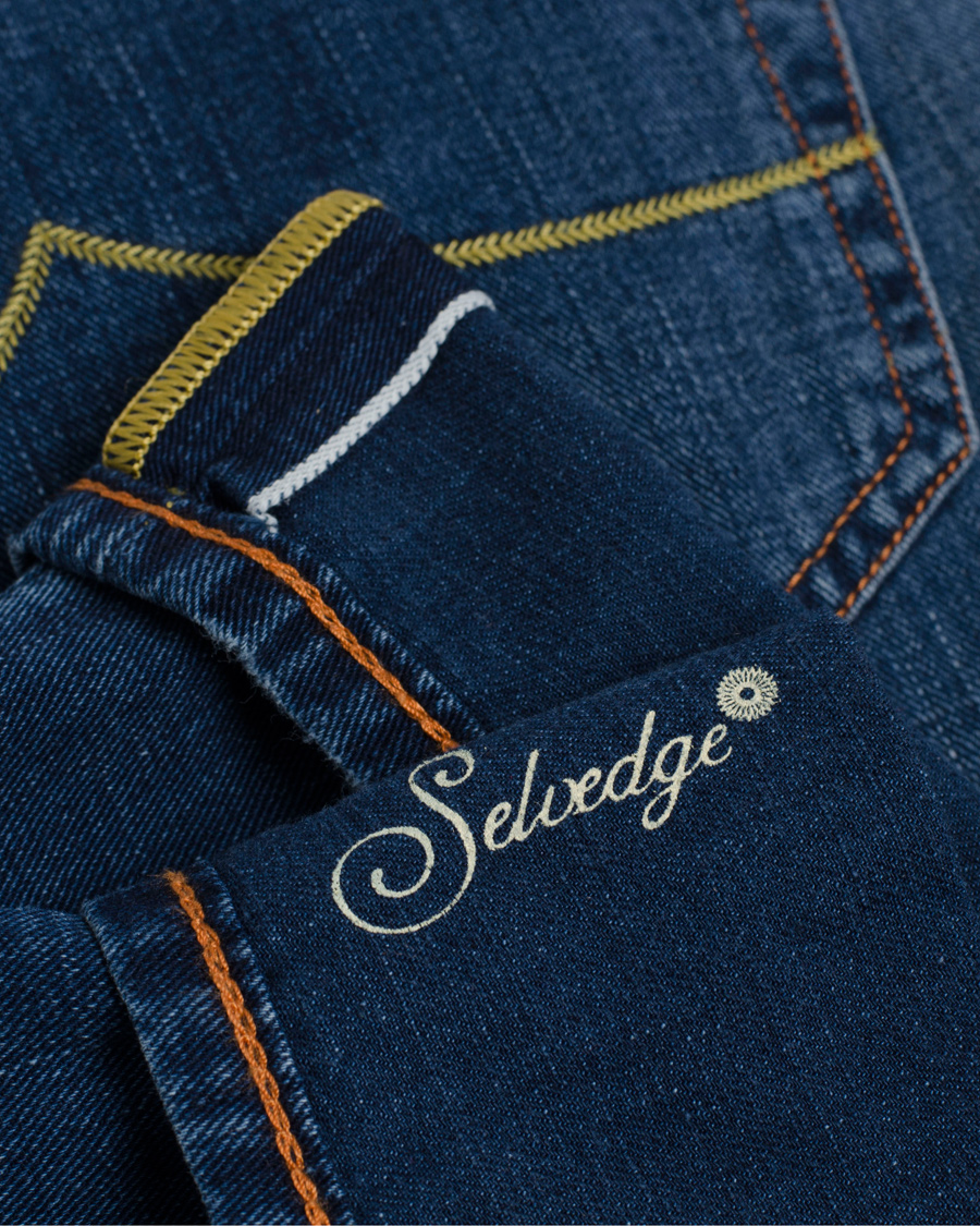 Homme | Jeans | Jacob Cohën | 622 Luxury Edition Jeans Mid Blue/Red Label