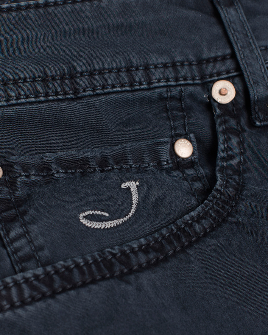 Homme | Pantalons | Jacob Cohën | 622 Slim 5-Pocket Trousers Old Blue