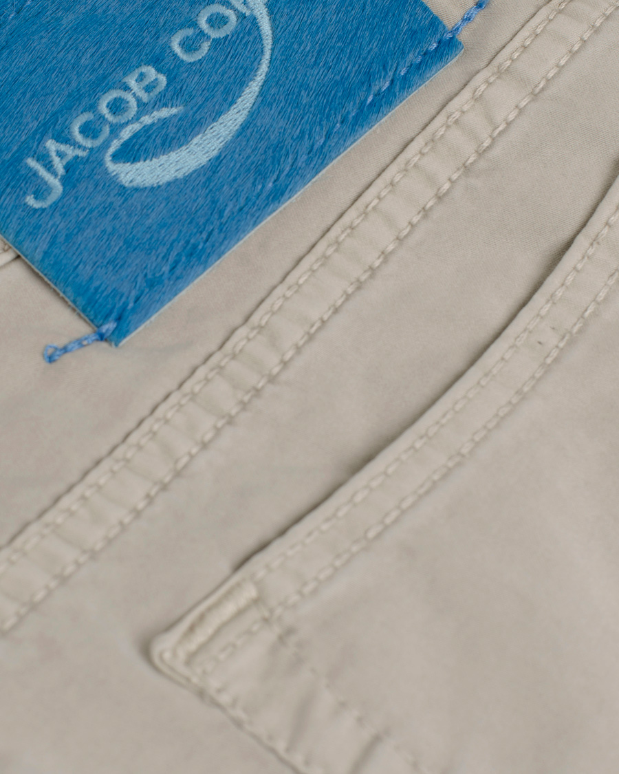 Homme | Pantalons | Jacob Cohën | 622 Slim 5-Pocket Trousers Pearl Grey
