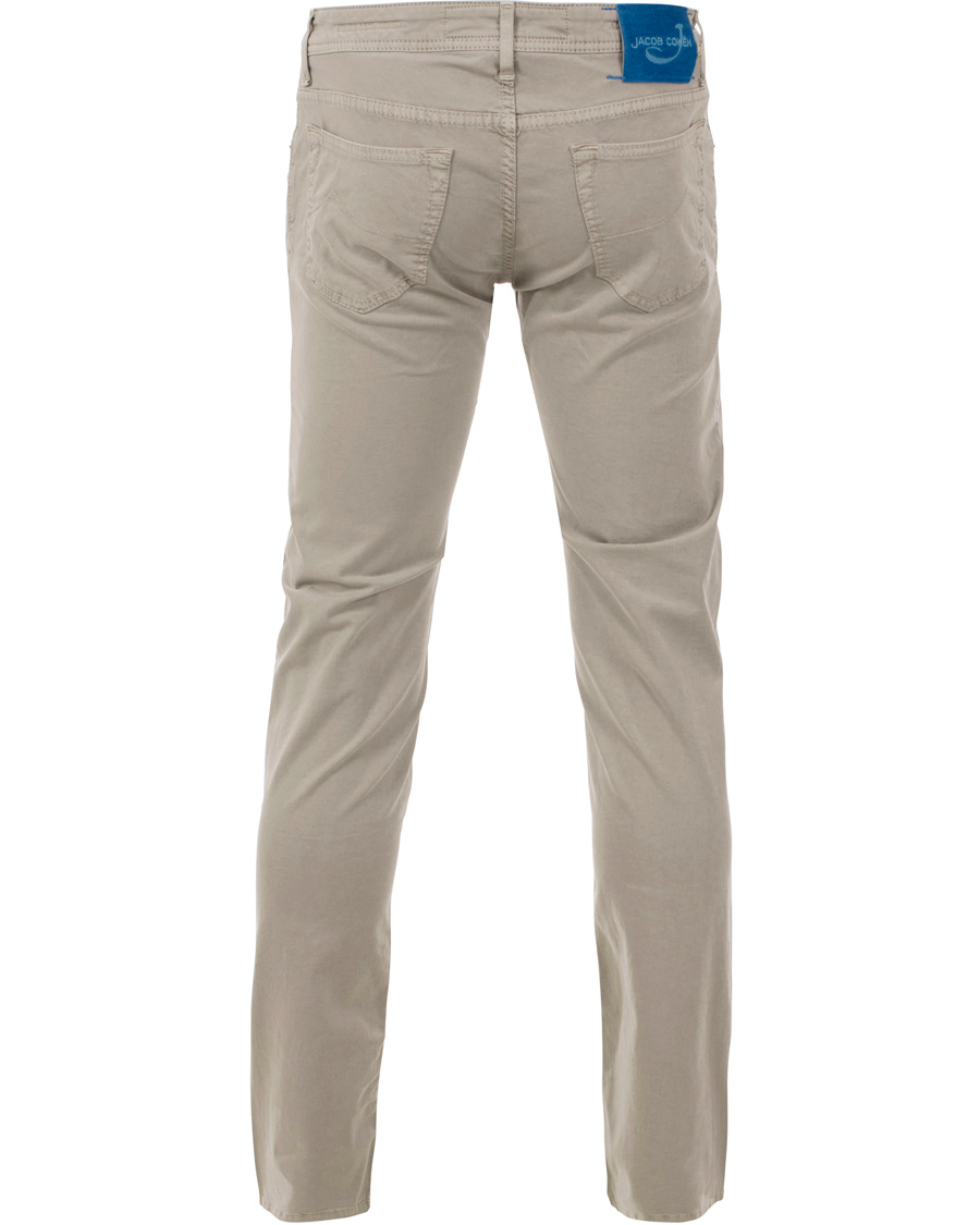 Homme | Pantalons | Jacob Cohën | 622 Slim 5-Pocket Trousers Pearl Grey