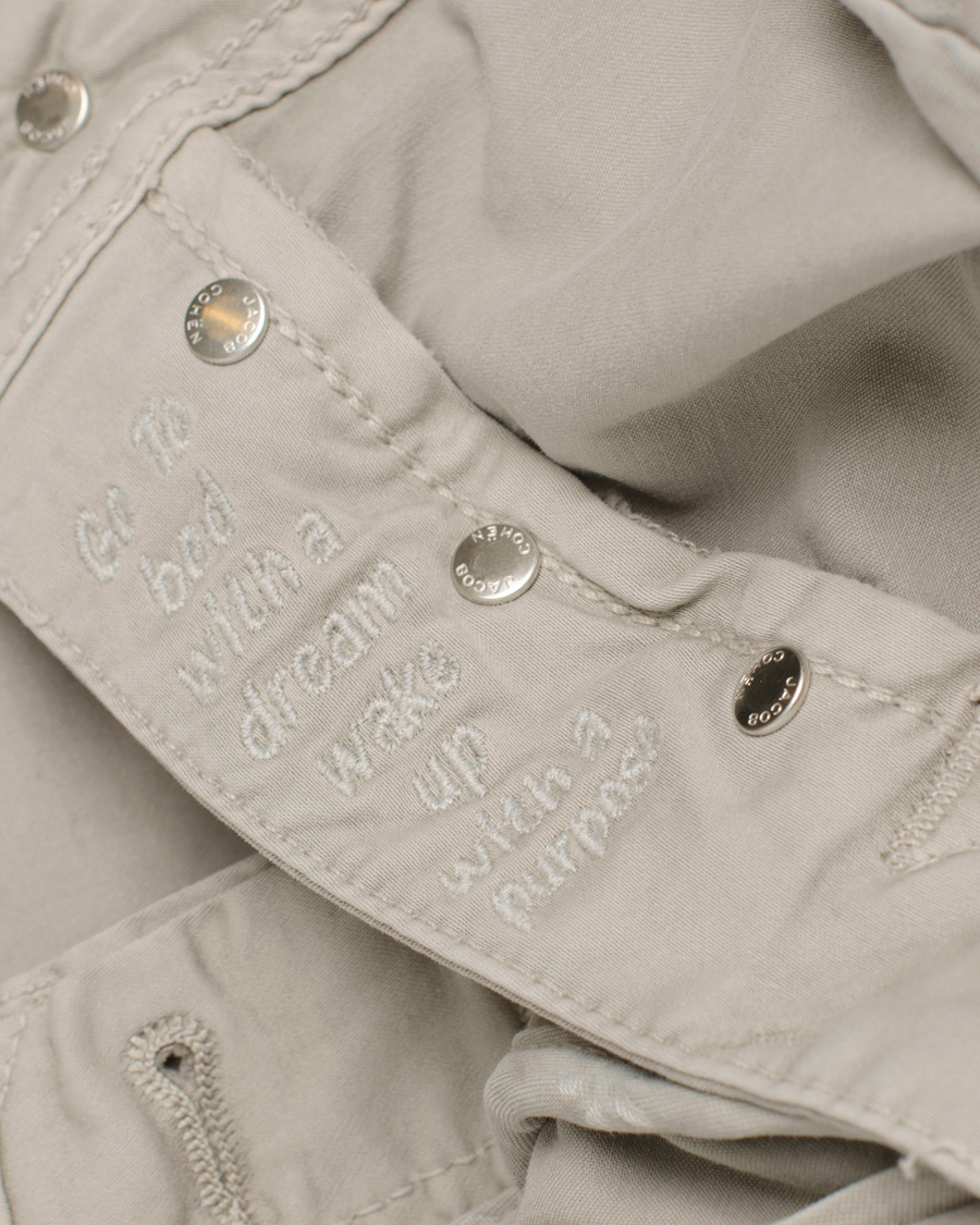 Homme | Pantalons | Jacob Cohën | 622 Slim 5-Pocket Trousers Pearl Grey