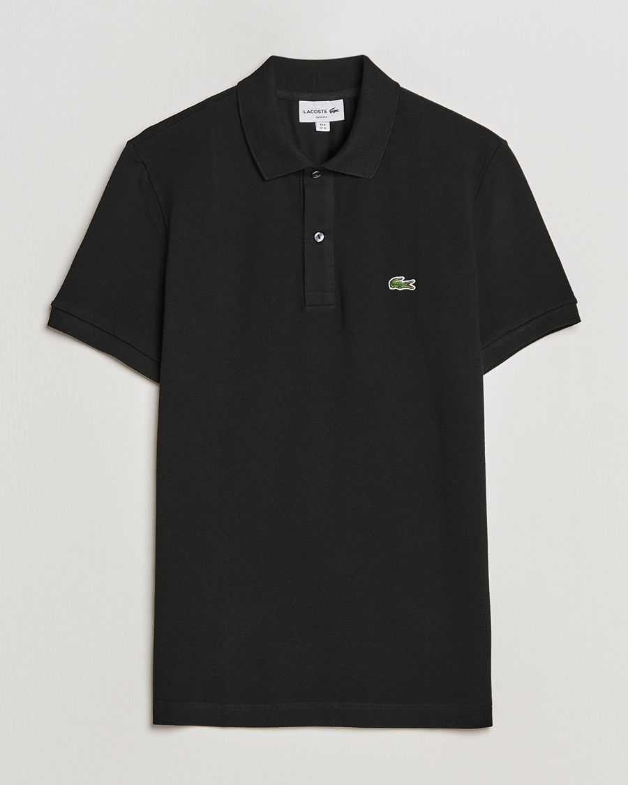 Homme | Polos | Lacoste | Slim Fit Polo Piké Black