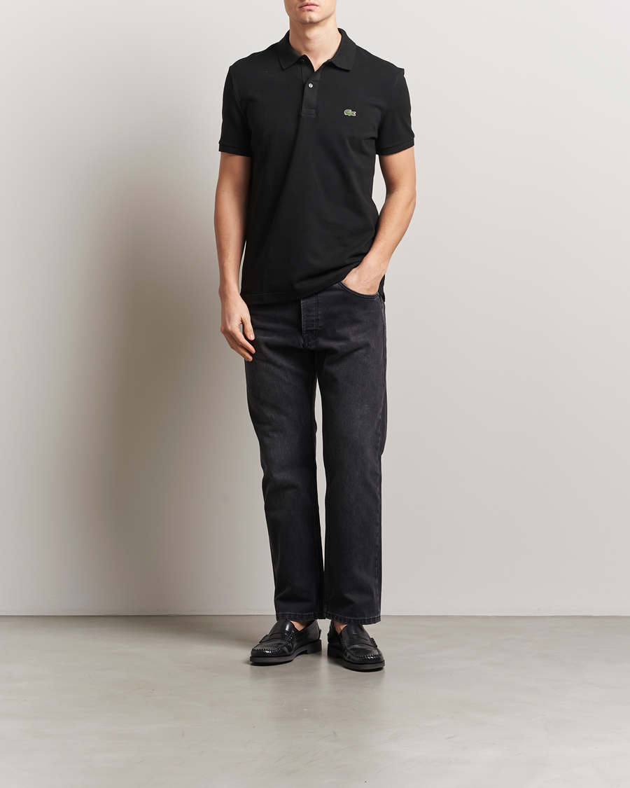 Homme | Polos | Lacoste | Slim Fit Polo Piké Black