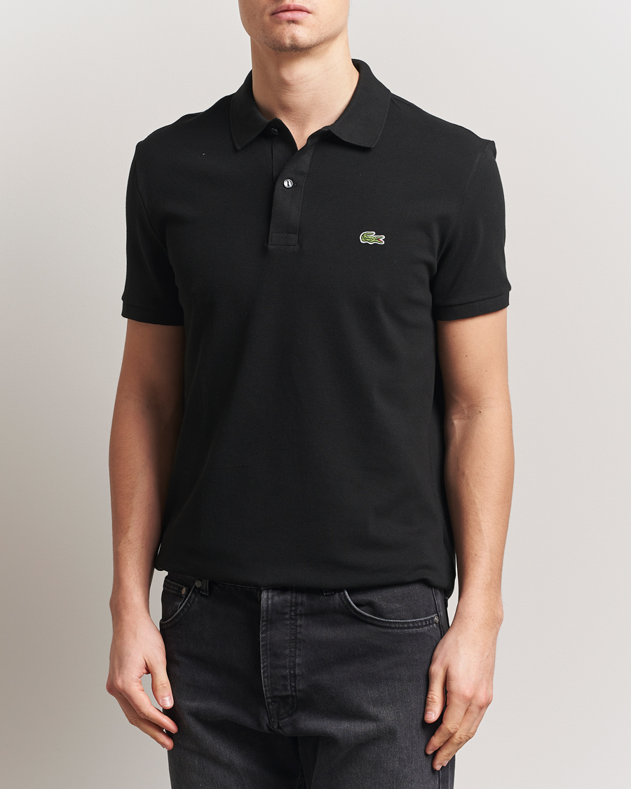 Homme | Polos | Lacoste | Slim Fit Polo Piké Black