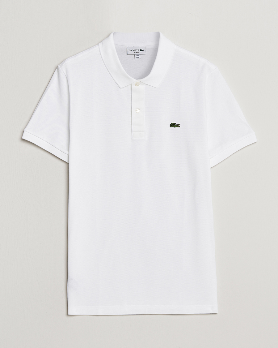 Homme | Polos | Lacoste | Slim Fit Polo Piké White