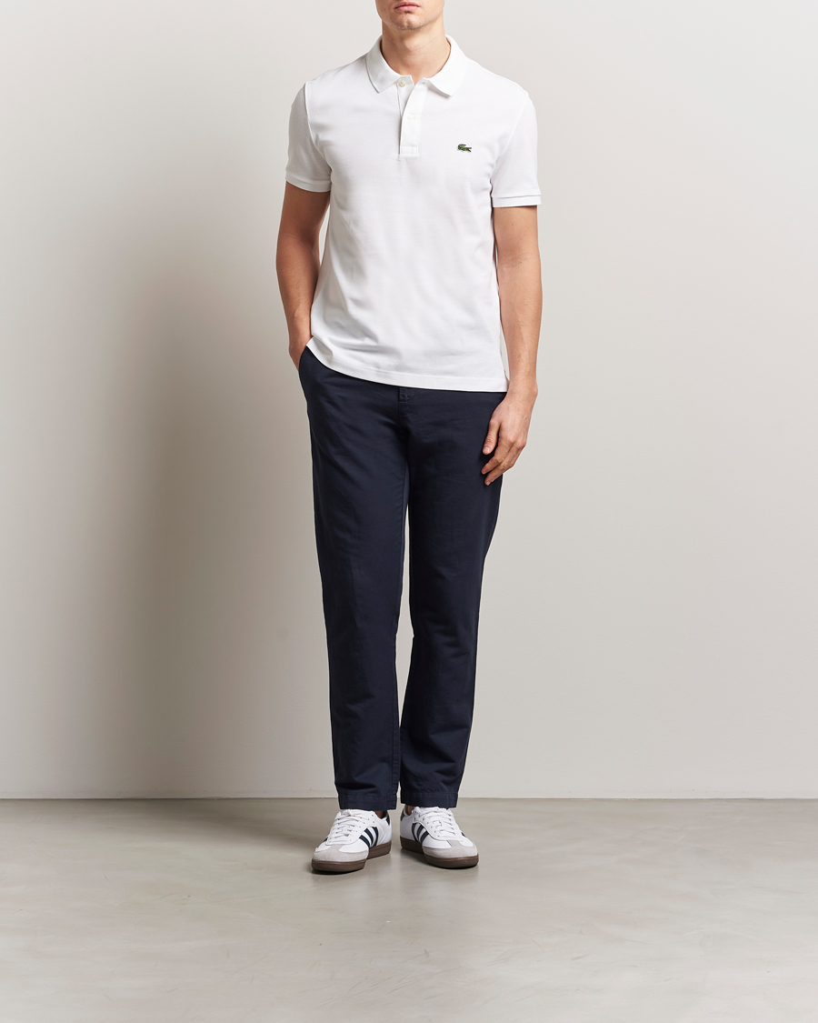 Homme | Polos | Lacoste | Slim Fit Polo Piké White