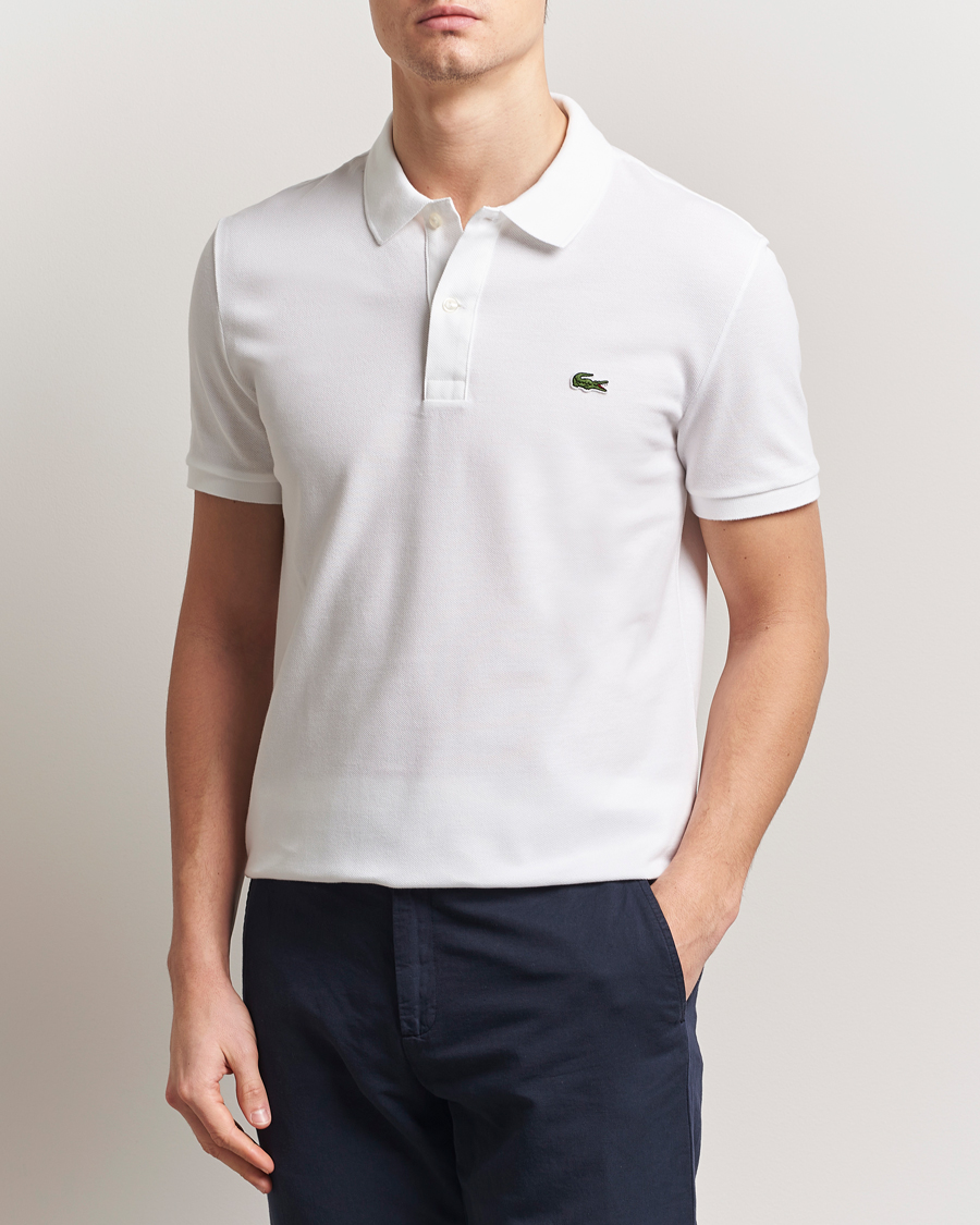 Homme | Polos | Lacoste | Slim Fit Polo Piké White